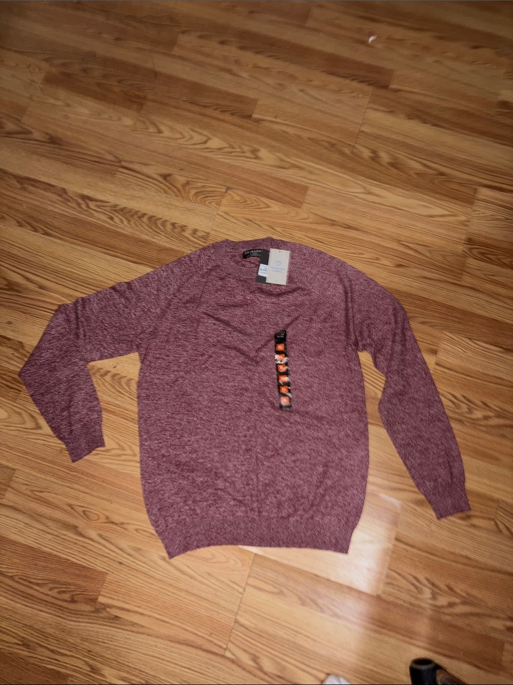 Primark Men's Maroon Crew Neck Sweater